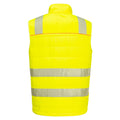 Yellow-Black - Back - Portwest Mens Softshell Hi-Vis Body Warmer