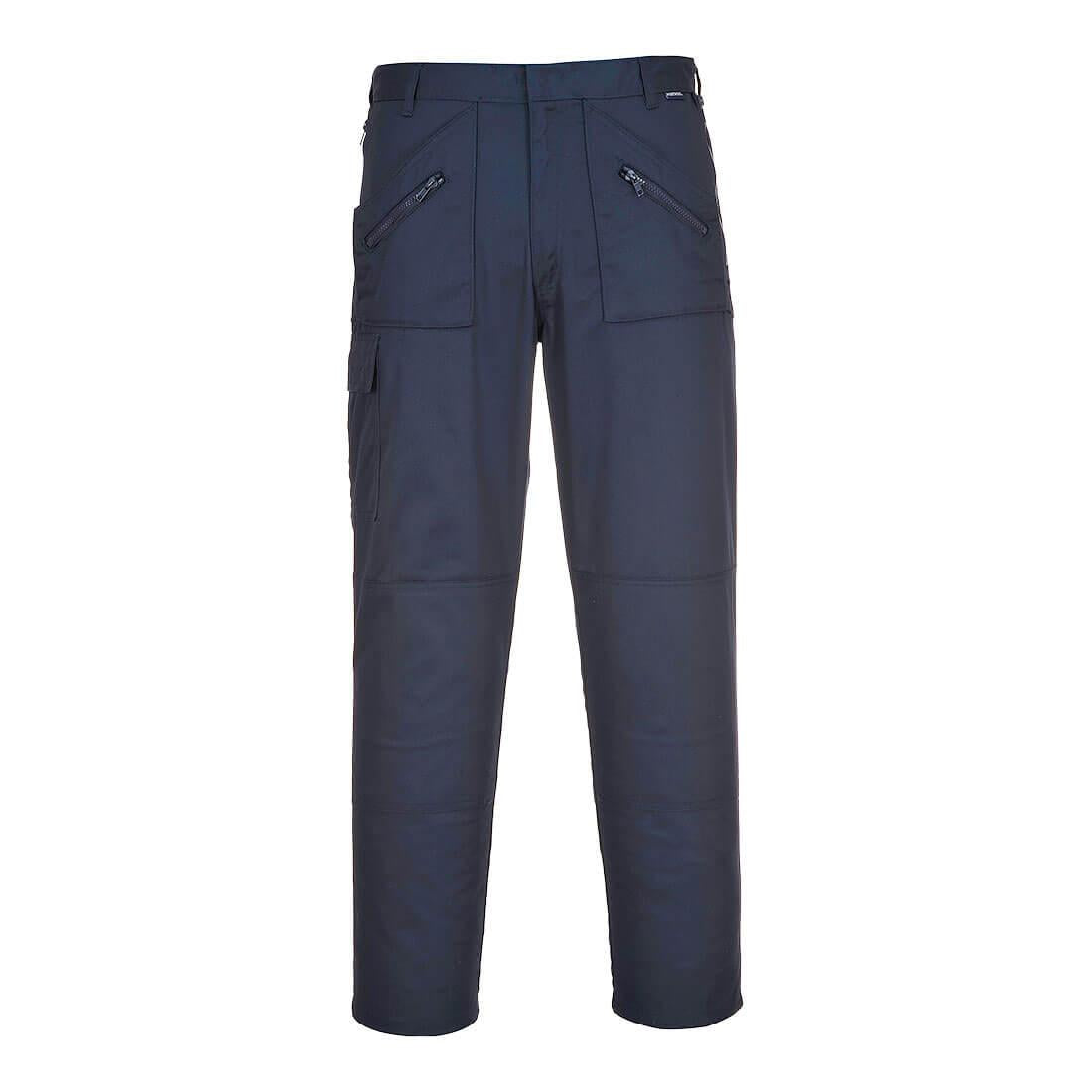 Navy - Front - Portwest Mens Action Stretch Trousers