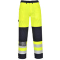 Yellow-Navy - Front - Portwest Mens Hi-Vis Multi-Norm Trousers