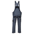 Zoom Grey-Black - Back - Portwest Mens PW3 Work Bib And Brace Overall
