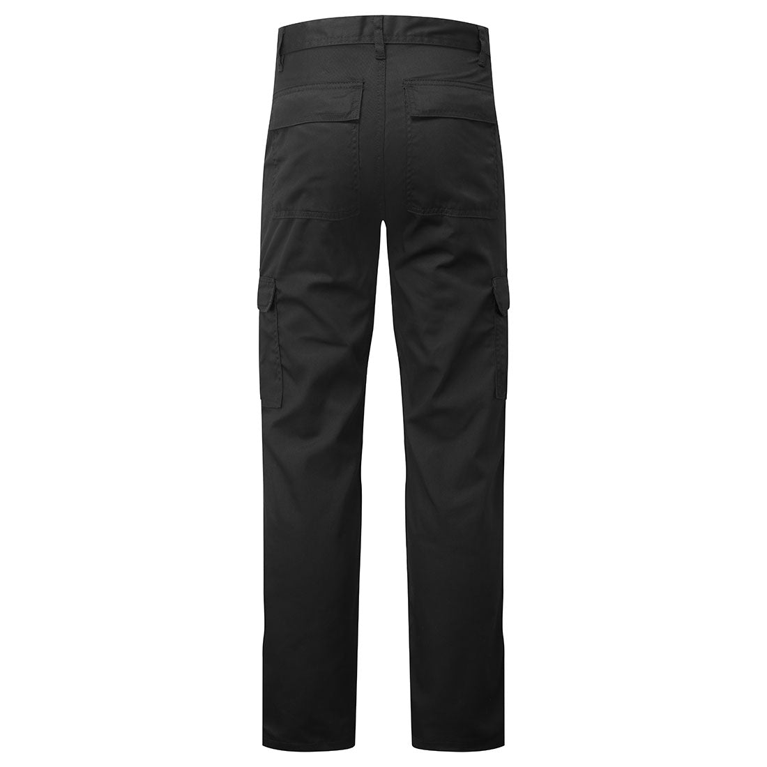 Black - Back - Portwest Mens Combat Lightweight Work Trousers