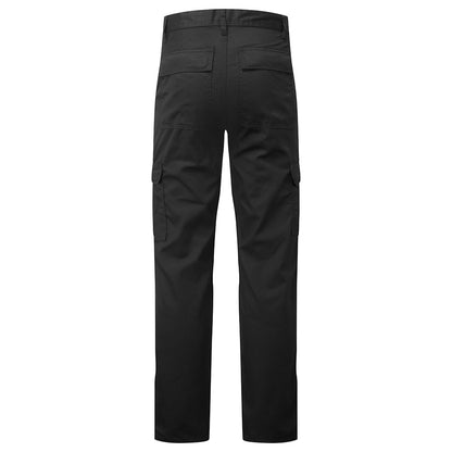 Black - Back - Portwest Mens Combat Lightweight Work Trousers