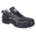 Black - Front - Portwest Mens Leather Compositelite Safety Shoes