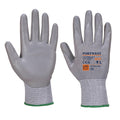 Black-Grey - Front - Portwest Unisex Adult AP31 Senti Lite Cut Resistant Glove