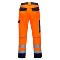 Orange-Navy - Back - Portwest Mens Modaflame Safety Work Trousers
