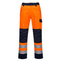 Orange-Navy - Front - Portwest Mens Modaflame Safety Work Trousers