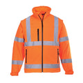 Orange - Front - Portwest Mens 2 In 1 High-Vis Soft Shell Jacket