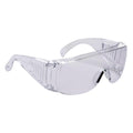 Clear - Front - Portwest Unisex Adult Visitor Clear Safety Goggles