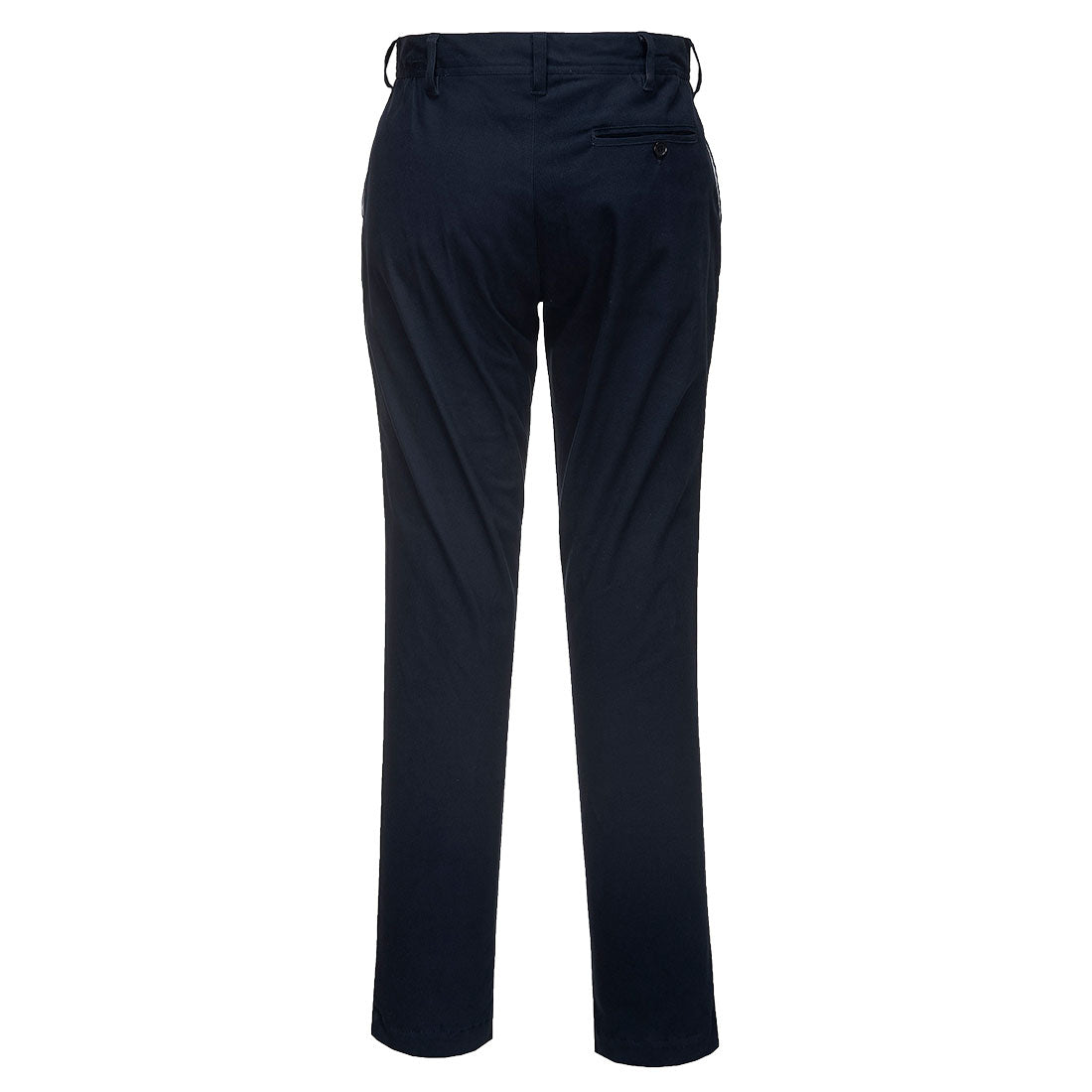 Dark Navy - Back - Portwest Womens-Ladies Stretch Chino Slim Trousers