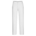 White - Front - Portwest Womens-Ladies Stretch Chino Slim Trousers