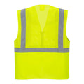 Yellow - Back - Portwest Mens Madrid Mesh Hi-Vis Vest