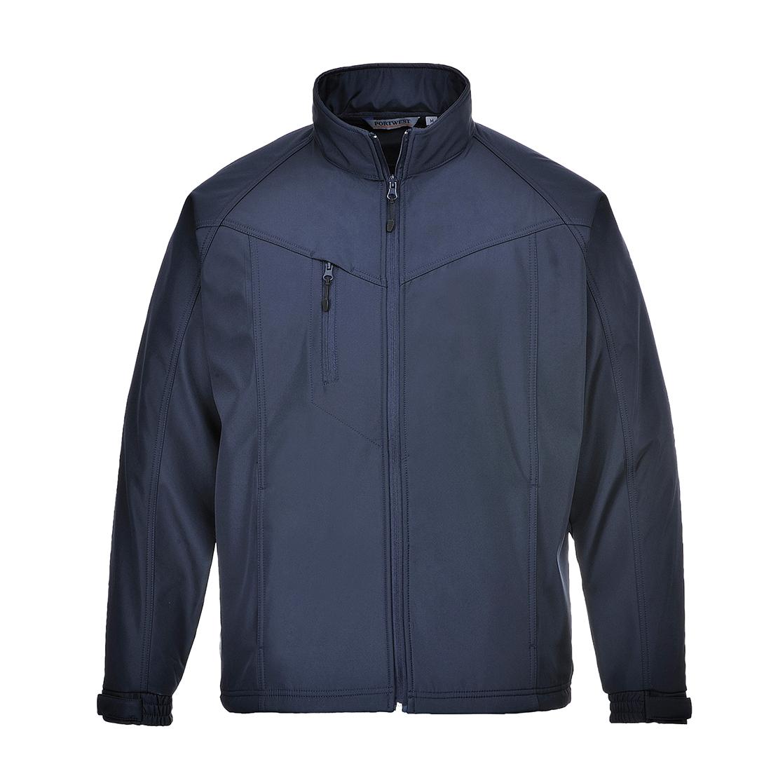 Navy - Front - Portwest Mens Oregon Soft Shell Jacket