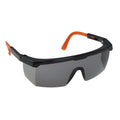 Smoke-Black-Orange - Front - Portwest Unisex Adult Classic Safety Goggles