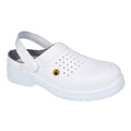 White - Front - Portwest Mens Perforated Compositelite Safety Clogs
