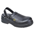 Black - Front - Portwest Mens Perforated Compositelite Safety Clogs