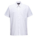 White - Front - Portwest Mens Classic Comfort Short-Sleeved Shirt