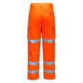 Orange - Back - Portwest Mens Hi-Vis Safety Work Trousers