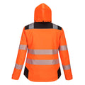 Orange-Black - Back - Portwest Womens-Ladies PW3 Hi-Vis Safety Jacket