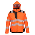 Orange-Black - Front - Portwest Womens-Ladies PW3 Hi-Vis Safety Jacket