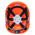 Orange - Back - Portwest Unisex Adult Height Endurance Vented Safety Helmet