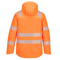 Orange-Black - Back - Portwest Mens DX4 Hi-Vis Winter Jacket
