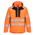 Orange-Black - Front - Portwest Mens DX4 Hi-Vis Winter Jacket
