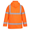 Orange - Back - Portwest Mens Hi-Vis Safety Traffic Jacket