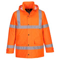 Orange - Front - Portwest Mens Hi-Vis Safety Traffic Jacket
