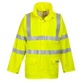 Yellow - Front - Portwest Mens Hi-Vis Sealtex Flame Hi-Vis Reflective Jacket