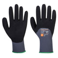 Grey-Black - Front - Portwest Unisex Adult A352 DermiFlex Ultra Grip Gloves
