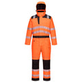 Orange-Black - Front - Portwest Unisex Adult PW3 Hi-Vis Safety Overalls