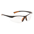 Orange-Black - Front - Portwest Unisex Adult Bold Pro Safety Glasses