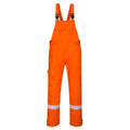 Orange - Front - Portwest Unisex Adult Bizflame Plus Bib And Brace Trouser