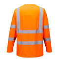 Orange - Back - Portwest Mens Hi-Vis Long-Sleeved Safety T-Shirt