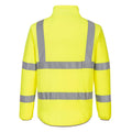 Yellow - Back - Portwest Mens Eco Friendly Hi-Vis Fleece Jacket