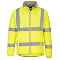 Yellow - Front - Portwest Mens Eco Friendly Hi-Vis Fleece Jacket