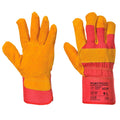 Red - Front - Portwest Unisex Adult A225 Fleece Lined Leather Rigger Gloves