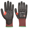 Black - Front - Portwest Unisex Adult A670 CS F13 PU Cut Resistant Gloves