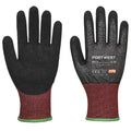 Black - Front - Portwest Unisex Adult A671 CS F13 Latex Cut Resistant Gloves