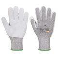 Black - Front - Portwest Unisex Adult A674 CS F13 Leather Cut Resistant Gloves