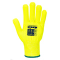 Yellow - Back - Portwest Unisex Adult A688 Pro Cut Resistant Liner Gloves