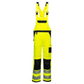Yellow-Black - Front - Portwest Mens PW3 Hi-Vis Bib And Brace Overall
