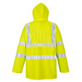 Yellow - Back - Portwest Mens Sealtex Ultra Hi-Vis Raincoat