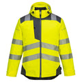 Yellow-Grey - Front - Portwest Mens PW3 Hi-Vis Winter Jacket