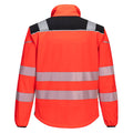 Red-Black - Back - Portwest Mens PW3 Softshell Hi-Vis Jacket