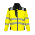 Yellow-Black - Front - Portwest Mens PW3 Softshell Hi-Vis Jacket