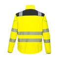Yellow-Black - Back - Portwest Mens PW3 Softshell Hi-Vis Jacket