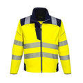 Yellow-Navy - Front - Portwest Mens PW3 Softshell Hi-Vis Jacket