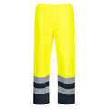 Yellow - Back - Portwest Mens Two Tone Hi-Vis Traffic Trousers