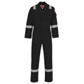 Black - Front - Portwest Unisex Adult Flame Resistant Anti-Static Overalls